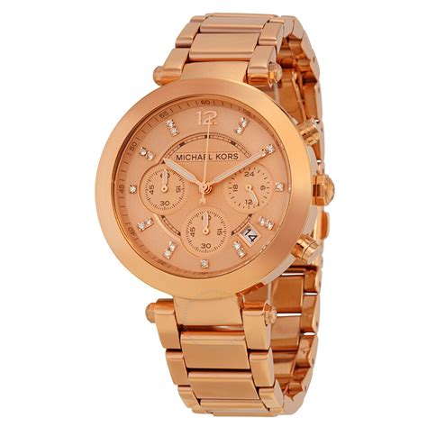 michael kors rosie chronograph watch|Michael Kors parker chronograph.